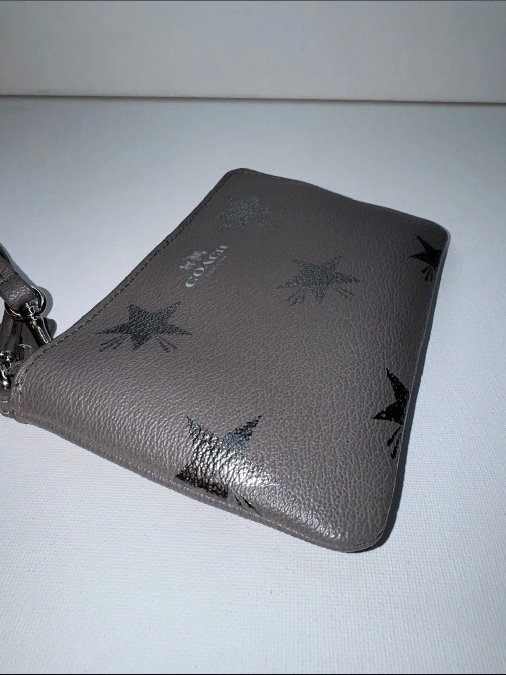 Coach Gray Star Wristlet